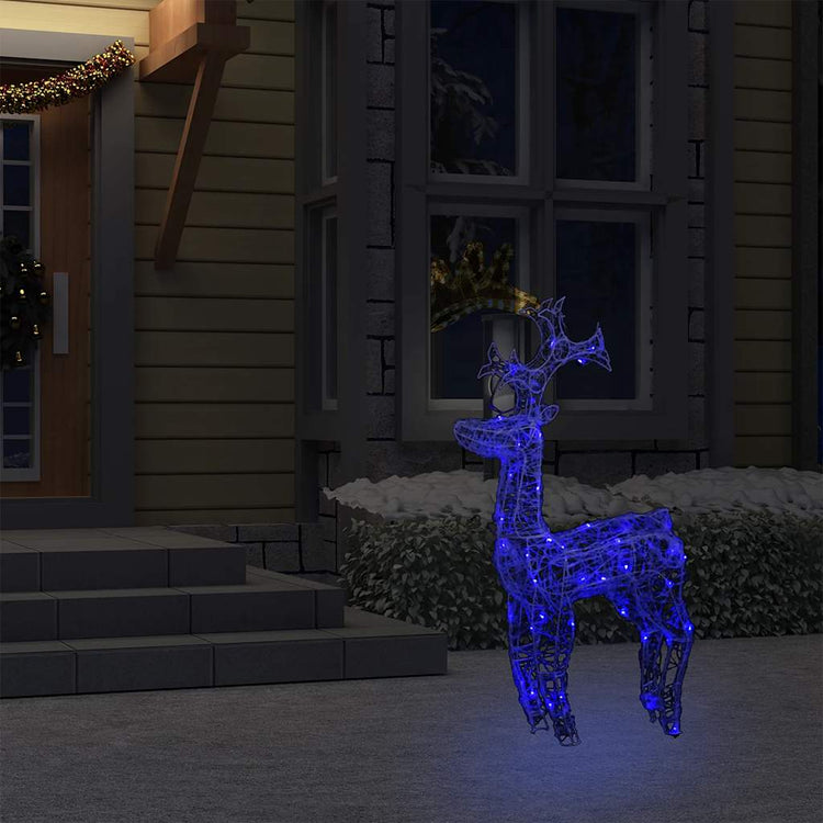 Vidaxl Christmas Decorations Reindeer 90 LEDS 60X16X100 CM acrylique