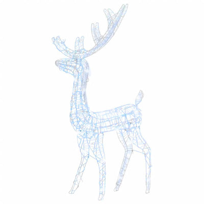 Vidaxl Christmas Decorations Rendeer 140 LEDS Cold White 120 cm Acrylique