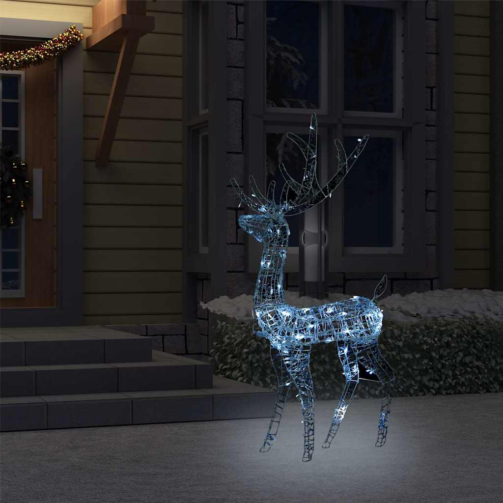 Vidaxl Christmas Decorations Rendeer 140 LEDS Cold White 120 cm Acrylique