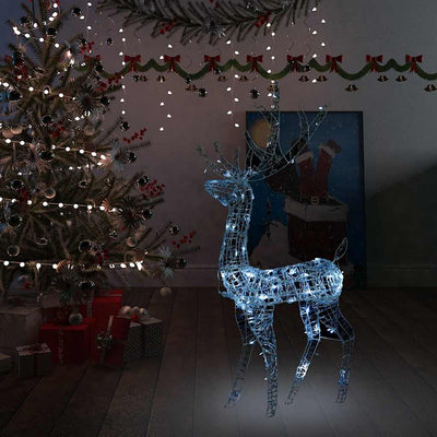 Vidaxl Christmas Decorations Rendeer 140 LEDS Cold White 120 cm Acrylique