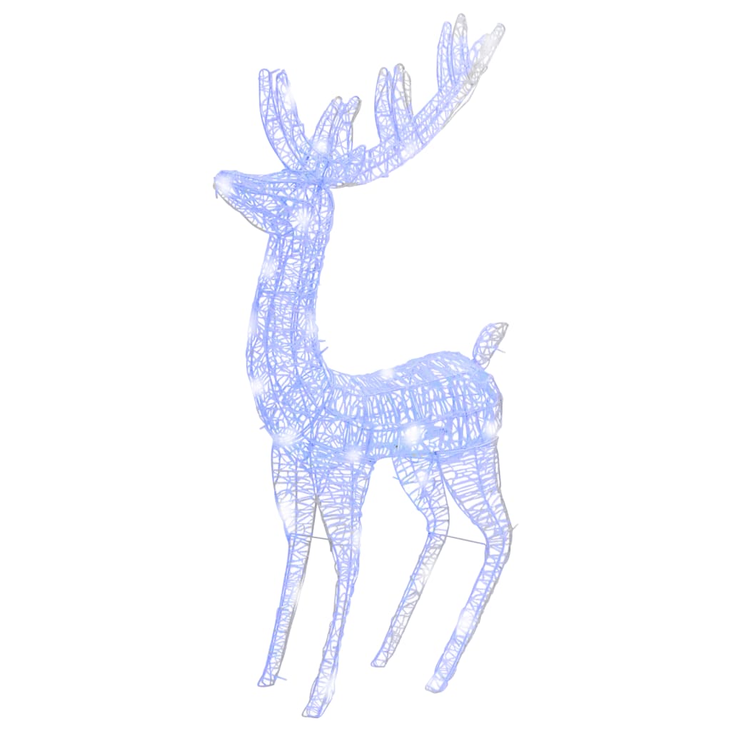 Vidaxl Christmas Decoration Rendeer 250 LEDS BLUE 180 cm acrylique
