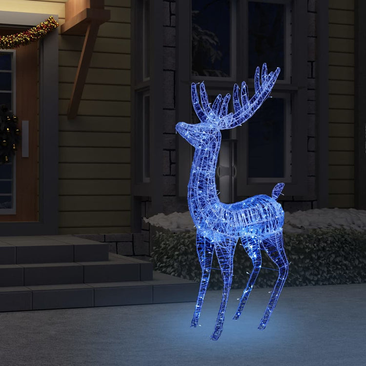Vidaxl Christmas Decoration Rendeer 250 LEDS BLUE 180 cm acrylique