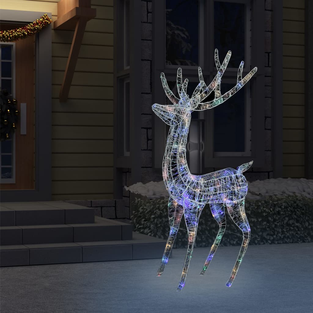 Vidaxl Christmas Decoration Rendeer 250 LEDS Multicolore 180 cm acrylique