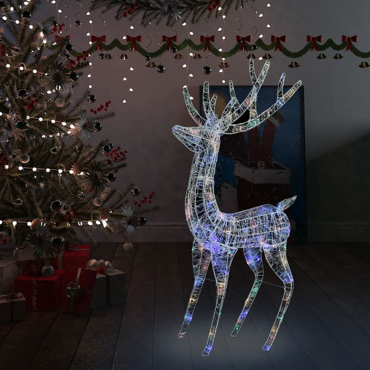Vidaxl Christmas Decoration Rendeer 250 LEDS Multicolore 180 cm acrylique