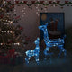 Vidaxl Christmas Decorations Rendeer Family 160 LEDS Blue Acrylique