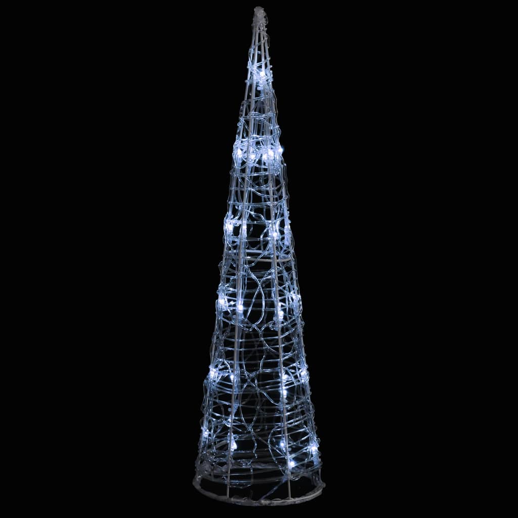 Vidaxl Cone léger LED décoratif blanc froid blanc 60 cm acrylique
