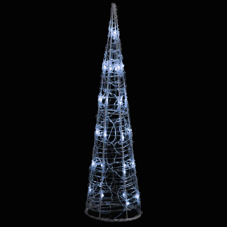 Vidaxl Cone léger LED décoratif blanc froid blanc 60 cm acrylique