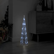 Vidaxl Cone léger LED décoratif blanc froid blanc 60 cm acrylique - afbeelding 1