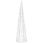 Vidaxl Cone léger LED décoratif bleu 60 cm acrylique - afbeelding 3