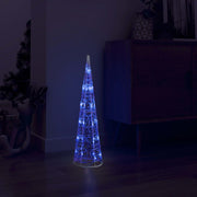 Vidaxl Cone léger LED décoratif bleu 60 cm acrylique - afbeelding 1