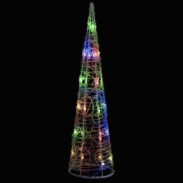 Vidaxl Cone léger LED Multi-colorant 60 cm acrylique