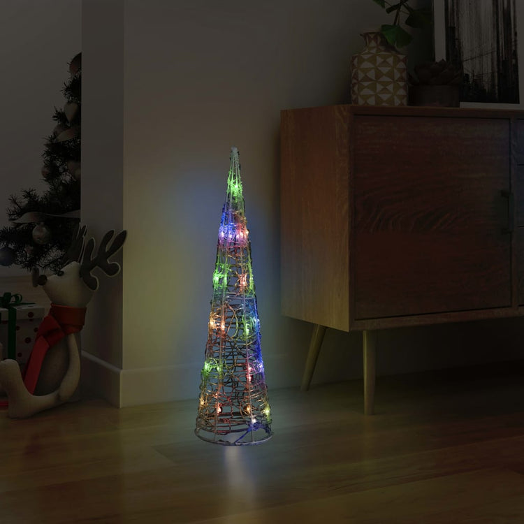 Vidaxl Cone léger LED Multi-colorant 60 cm acrylique