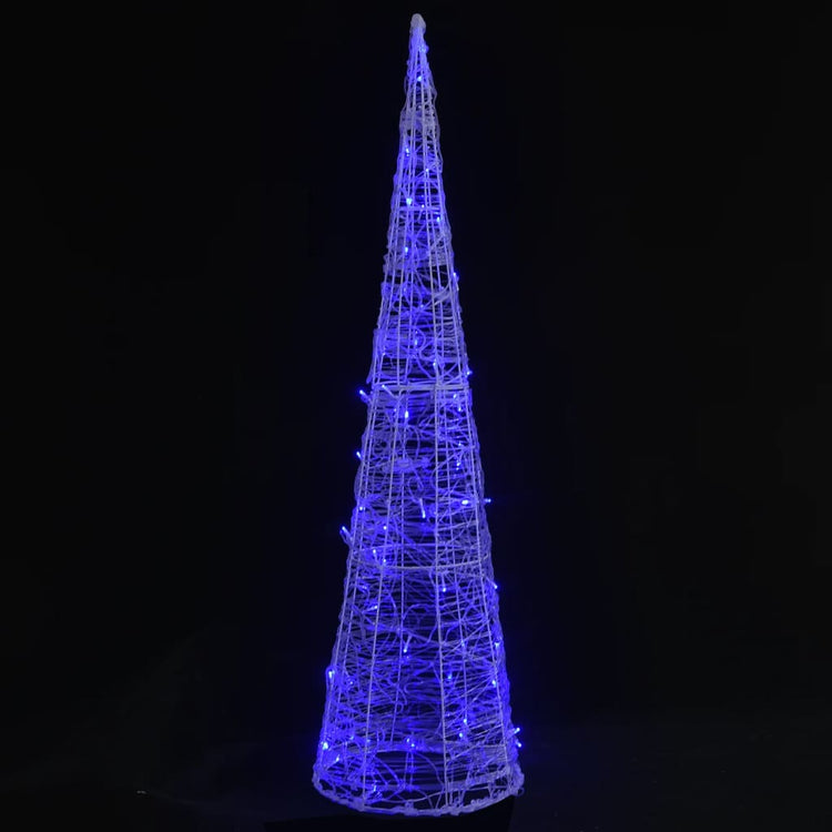 Vidaxl Cône léger LED Bleu Bleu 90 cm acrylique