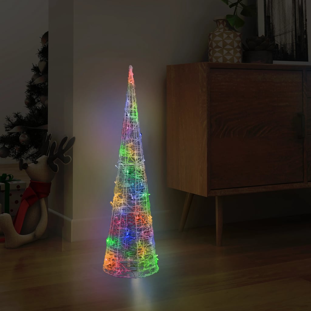 Vidaxl Cône léger LED Multi-colorant à 90 cm acrylique
