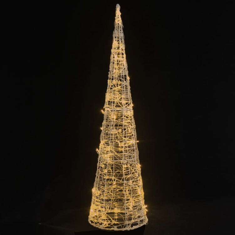 Vidaxl Cone léger LED décoratif blanc chaud blanc 120 cm acrylique