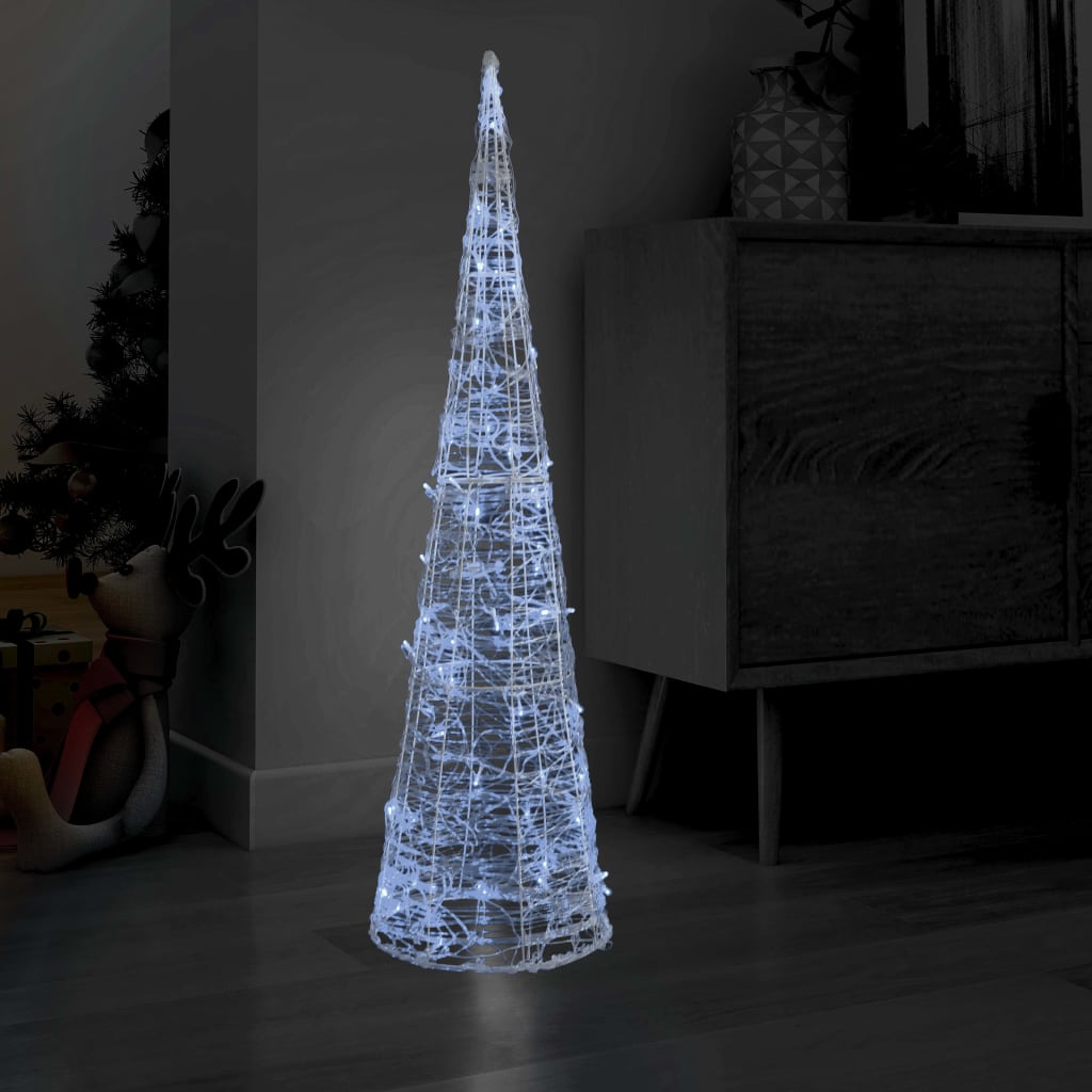 Vidaxl Cône léger LED Cold Cold White 120 cm Acrylique