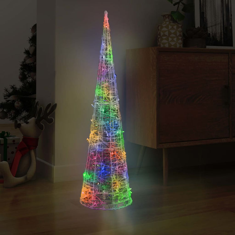 Vidaxl Cone léger LED Multi-colorant 120 cm acrylique