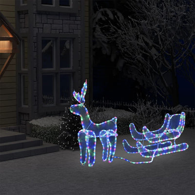 Vidaxl Christmas Lighting Rendalier and Slee avec Mesh 432 LEDS