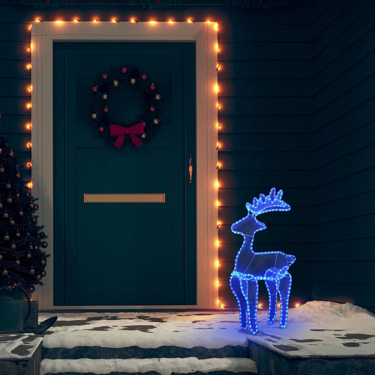Vidaxl Christmas Decorations Reindeer avec Mesh 306 LEDS 60X24X89 CM