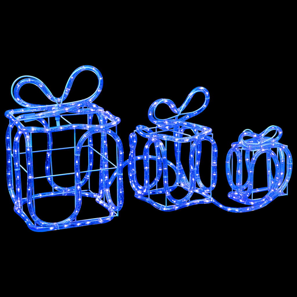 Boîtes-cadeaux d'éclairage de Noël Vidaxl 180 LED à l'intérieur et à l'extérieur