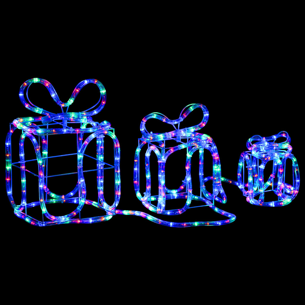 Boîtes-cadeaux d'éclairage de Noël Vidaxl 180 LED à l'intérieur et à l'extérieur