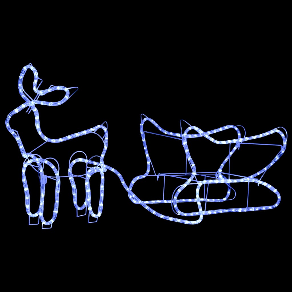 Vidaxl Christmas Decoration Reindeer and Slee 252 LEDS