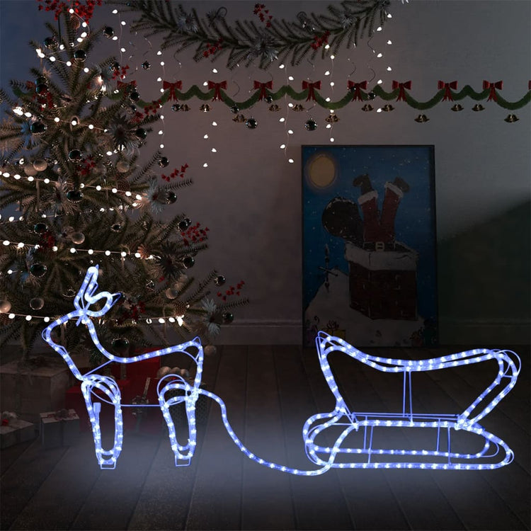 Vidaxl Christmas Decoration Reindeer and Slee 252 LEDS