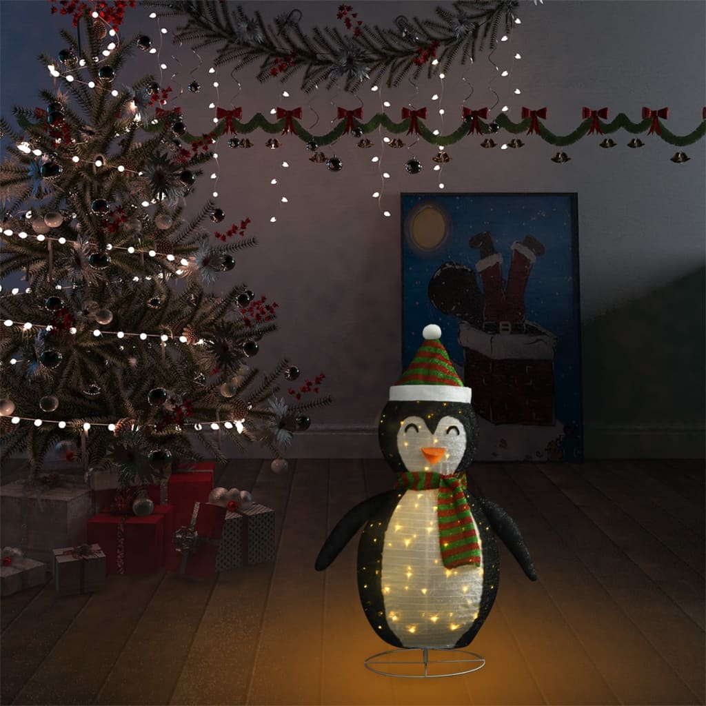 Vidaxl Christmas Penguin Decorative LED 60 cm Tissu de luxe