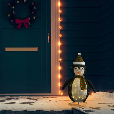 Vidaxl Christmas Penguin Decorative LED 60 cm Tissu de luxe