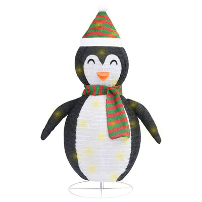 Vidaxl Christmas Penguin LED décoratif 120 cm tissu de luxe