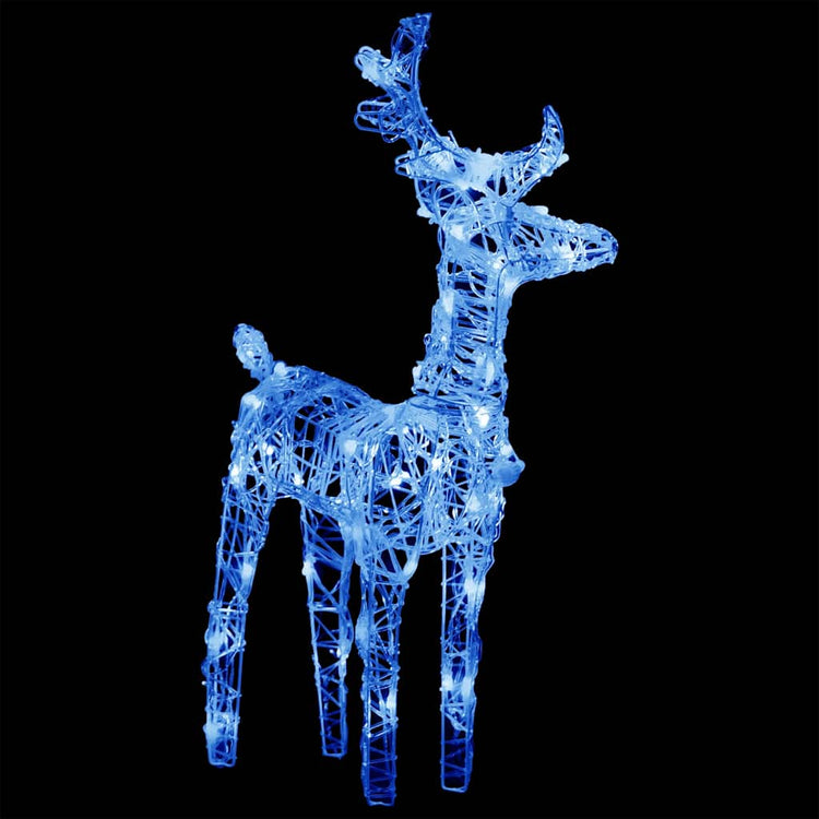 Décorations de Noël vidaxl renne et manche 160 LEDS 130 cm acrylique