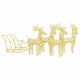 Vidaxl Christmas Decoration Rendeer et SLED 280x28x55 cm acrylique