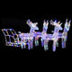 Vidaxl Christmas Decoration Rendeer et SLED 280x28x55 cm acrylique