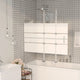 Enceinte de douche vidaxl pliable 120x140 cm ESG blanc