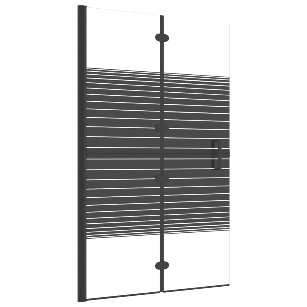 Enceinte de douche vidaxl pliable 80x140 cm noir