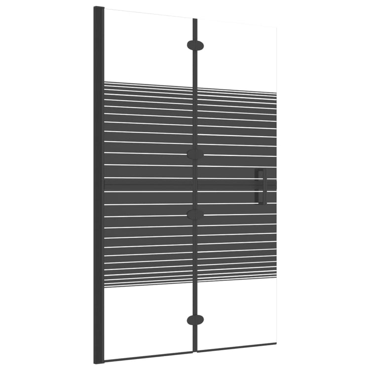Enceinte de douche vidaxl pliable 80x140 cm noir
