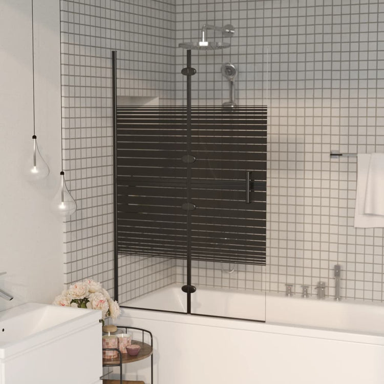 Enceinte de douche vidaxl pliable 80x140 cm noir