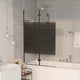 Enceinte de douche vidaxl pliable 80x140 cm noir