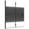 Enceinte de douche vidaxl pliable 120x140 cm ESG noir