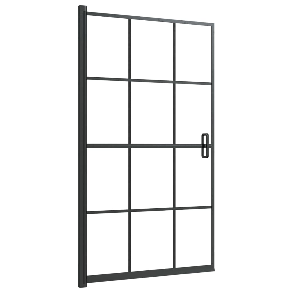 Vidaxx paroi de douche 80x140 cm esg noir