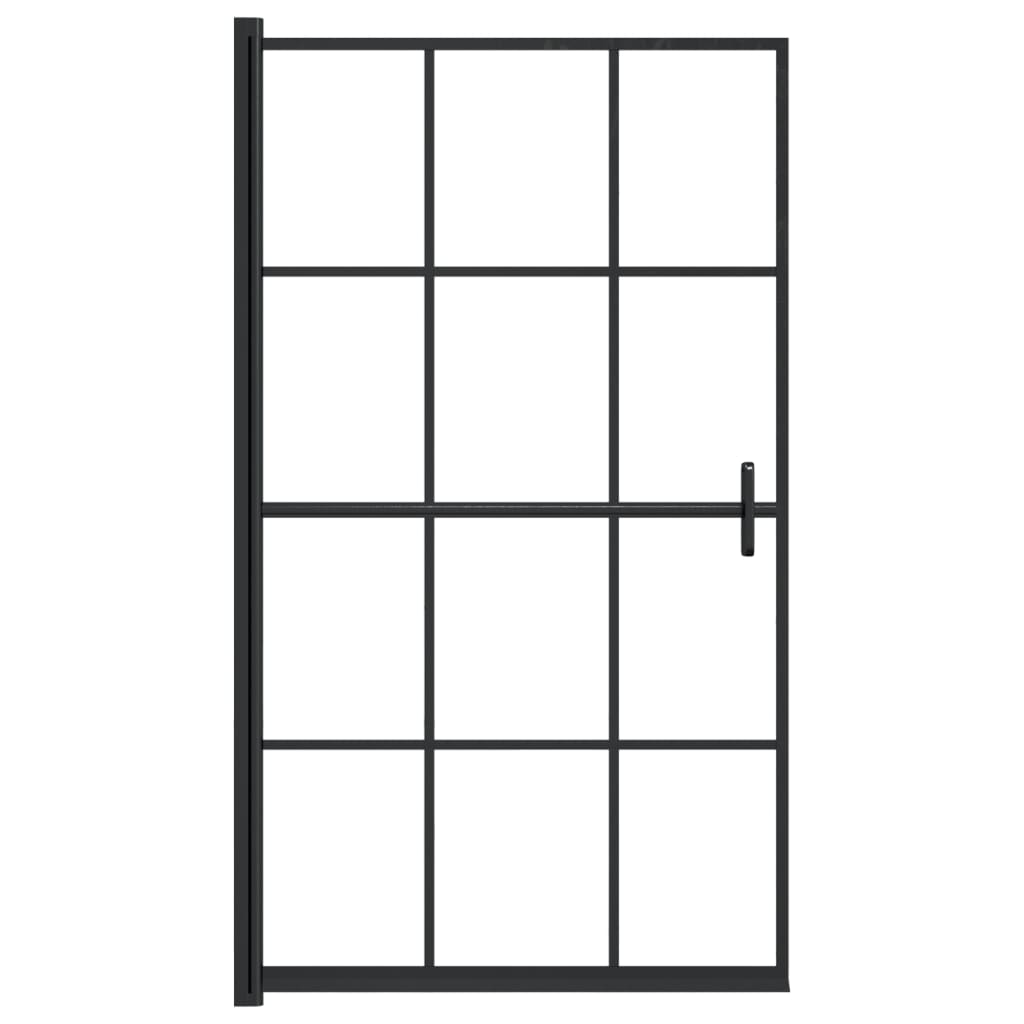 Vidaxx paroi de douche 80x140 cm esg noir