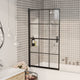 Vidaxx paroi de douche 80x140 cm esg noir
