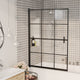 Vidaxl Mur de douche 100x140 cm esg noir