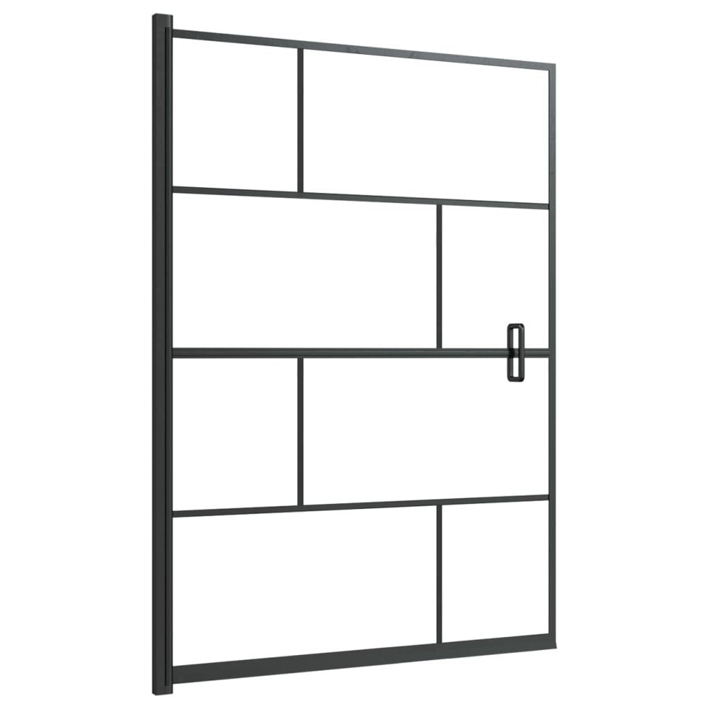 VidaXL paroi de douche 100x140 cm ESG noir