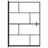 VidaXL paroi de douche 100x140 cm ESG noir