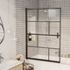 VidaXL paroi de douche 100x140 cm ESG noir
