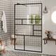 Vidaxl Walk-In Walk-In Walk Murn 100x195 cm esg-glas transparent et noir