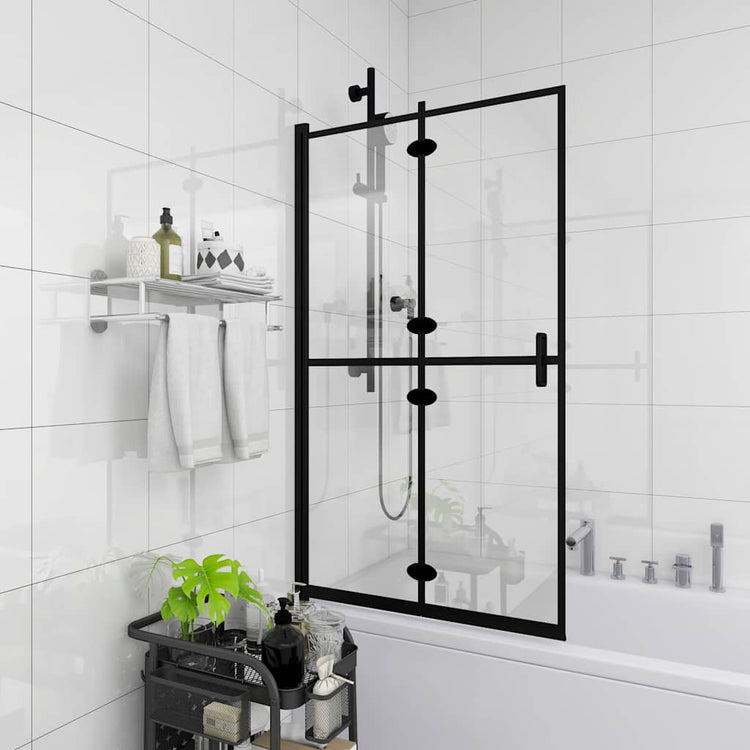 Enceinte de douche vidaxl 100x140 cm ESG noir