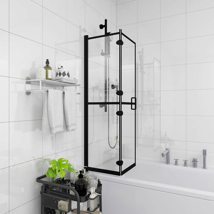 Enceinte de douche vidaxl 100x140 cm ESG noir