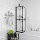 Enceinte de douche vidaxl 100x140 cm ESG noir